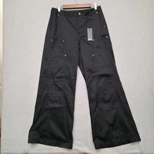 Forever 21 Womens Black Cargo Pants Size Large 31x30 - Picture 1 of 9