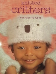 Kids Knitting Patterns Book Animal Theme Hats Gloves Scarves Knitting Pattern - Picture 1 of 3