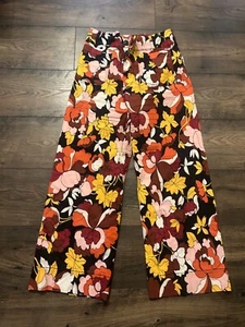Maeve Colette Floral Cropped Pants Women’s 28 - Picture 1 of 7