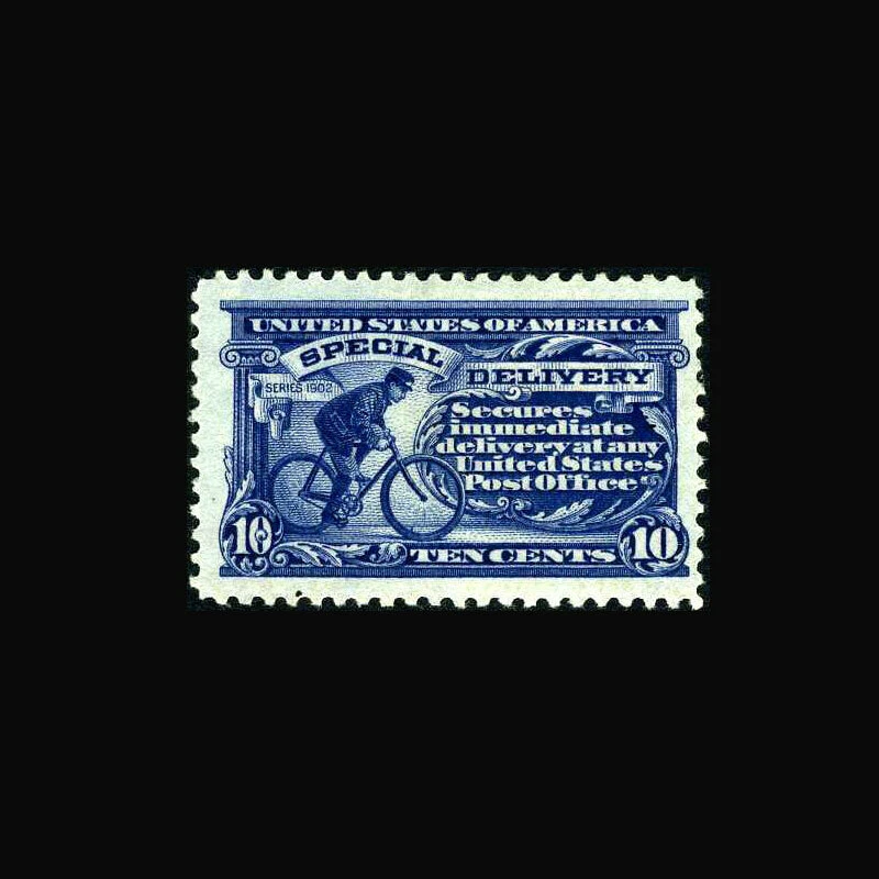 USA Special Delivery Stamp- Mint OG&H, VF/XF0 S#E11c Very deep fresh color... - Image 1 of 1