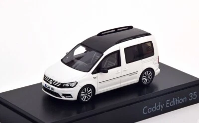 MEGA RARE VW CADDY 2K EDITION 35 CANDY WHITE FACELIFT  1:43 SPARK (DEALER MODEL) - Image 1 of 3