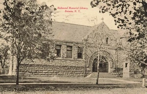 Postal de Nueva York de 1910 Richmond Memorial Library Batavia NY184 - Imagen 1 de 2
