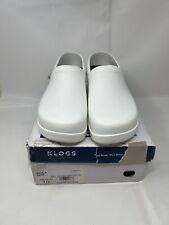 Klogs Women's Boca Comfort Casual Slip On Closed Back Clog Shoes White Size 10