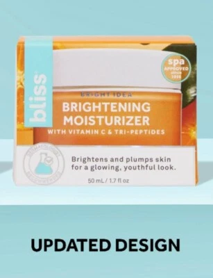 Crema hidratante iluminadora BLISS BRIGHT IDEA VITAMINA C + TRIPÉPTIDO 1.7floz Belleza Foto 1 de 3