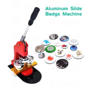 58mm 2.3" Button Maker Badge Press 100 Pcs Circle Cutter Manual Making Machine - Picture 1 of 12