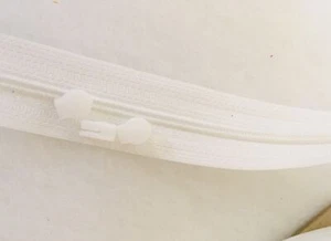 Reissverschluss endlos Spirale 3mm Meterware Bettwäsche, Kissen  weiss - Bild 1 von 2