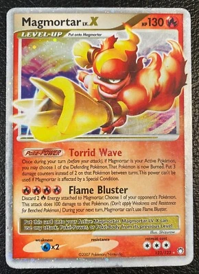 Pokémon TCG Magmortar Lv. X 123/123 Mysterious Treasures (2007) - Secret Rare HP - Image 1 of 4