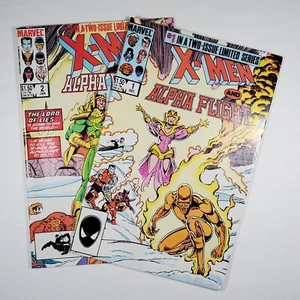 Lote de cómics de Marvel X-Men y Alpha Flight 1-2 en estado bastante bueno serie limitada completa - Imagen 1 de 13