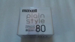 Lot of 5  (80min x 5)  [Free shipping] New Mini Disc Maxell Plain Style MD - Picture 1 of 4