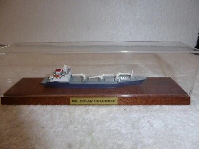 Conrad Schiffsmodell Kühlschiff "POLAR COLOMBIA" 1:1250 in Vitrine, 24776 - Bild 1 von 4
