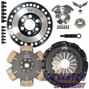 JDK STAGE 4 *MIBA* Clutch Kit & Flywheel W/ COUNTER WEIGHT 1989-1991 RX-7 TURBO - Picture 1 of 7