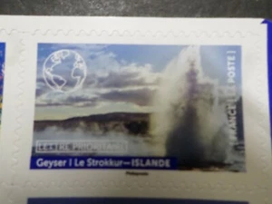 FRANCE 2022, timbre AUTOADHESIF GEYSER LE STROKKUR, ISLANDE, neuf** MNH - Photo 1/1