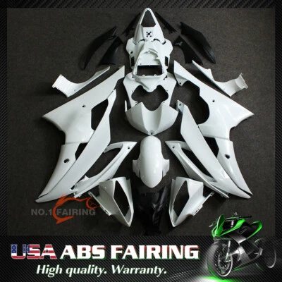 ABS Fairing Kit BodyWork for YAMAHA YZF R6 2008-2016 08 09 10 11 12 13 Unpainted - Image 1 of 4