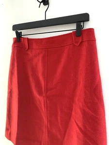 Talbots Size 8 Red New Skirt Professional Mid Length R - Picture 1 of 6