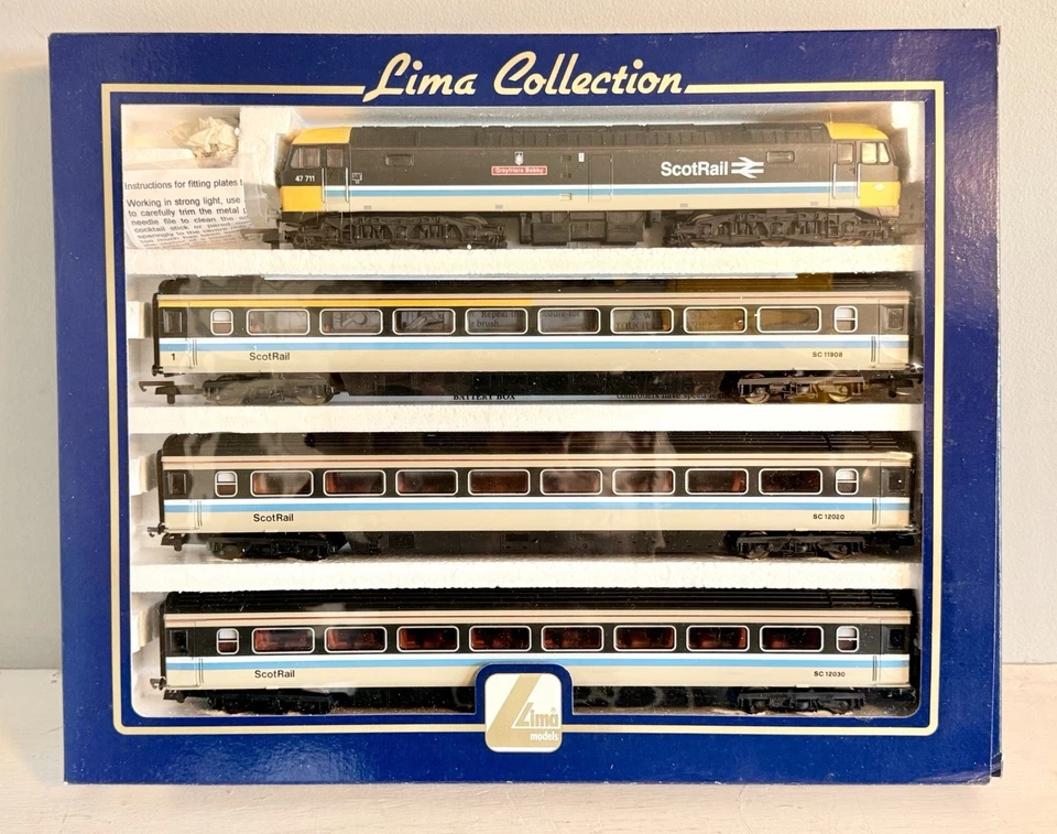 Lima L149779 OO Gauge BR Class 47 47711 & MK3 Scotrail Train Pack MIB! - Image 1 of 2