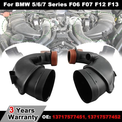 Tubo de manguera de conducto de admisión de aire del motor izquierdo+derecho para BMW Serie 5/6/7 F06 F07 F12 F13 Foto 1 de 4