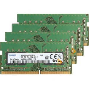 Samsung 4x 8GB 1RX8 PC4-2666V DDR4-21300Mhz 260pin Laptop RAM Memory Module" - Picture 1 of 6
