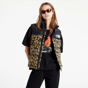 The North Face Womens Print Retro Nuptse Vest / Yellow / RRP £215 - Picture 1 of 5