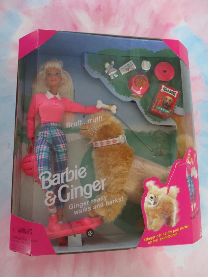 1997 Mattel Barbie & Ginger Pet Dog Mattel #17116 NUDE ARTICULATED DOLL ONLY