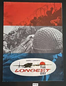 DER LÄNGSTE TAG Souvenir Filmprogramm 1963 Seiten Fotos John Wayne VINTAGE - Bild 1 von 11