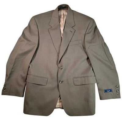 CHAPS Mens Blazer Jacket Suit Coat Tan Wool Blend Size 40R New - Image 1 of 4