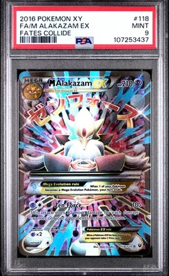 M Alakazam EX 118/124 PSA 9 Full Art 2016 Pokemon XY Fates Collide - Image 1 of 2