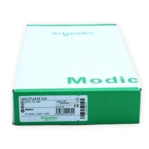 Schneider 140CPU43412A IN STOCK ONE YEAR WARRANTY FREE SHIP 1PCS NIB - Picture 1 of 1