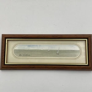 Alan Matthews Original Aquarell Segelboote gerahmt Ripon Kunst UK - Bild 1 von 8