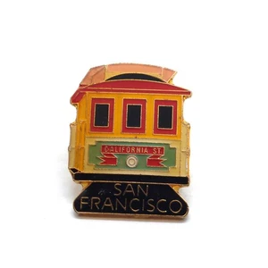 San Francisco California Street Cable Car Pin Trolley Tourist Destination Vintag - Picture 1 of 3