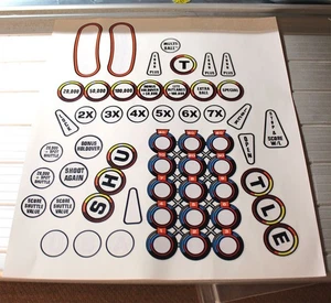 Space Shuttle Pinball Machine Insert Decal Playfield Set - Picture 1 of 4