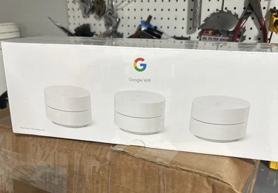 Google Mesh Router 3 Pack (GA02434-US) BRAND NEW FACTORY SEALED SHIP'S FREE  - Image 1 of 4