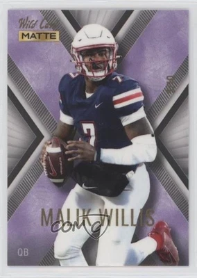 2022 Matte SP Exclusive X-Plode Football White/Purple /10 Malik Willis Rookie RC - Image 1 of 2