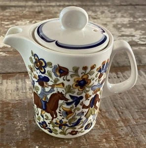Villeroy & Boch Luxembourg Troubadour Teapot & Lid Porcelain Vintage Gift Horse - Picture 1 of 11