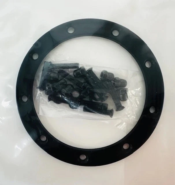 Moto-Lita Top Ring and Screw Kit Black - Image 1 of 1