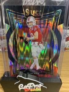 Drake Maye Rookie RC Panini Select 2024 rojo blanco azul shock #27 Patriots - Imagen 1 de 2