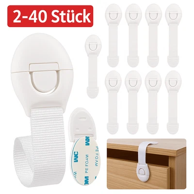 Kindersicherung Schubladensicherung Schrankschloss Baby Kinder Schutz Safe 2-40x - Bild 1 von 4