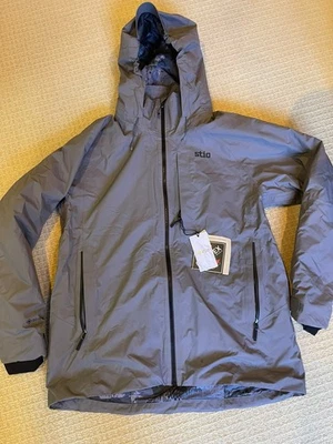 STIO 双充电连帽绝缘夹克外套钢马男式 XL 码 — 第 1/4 张图片