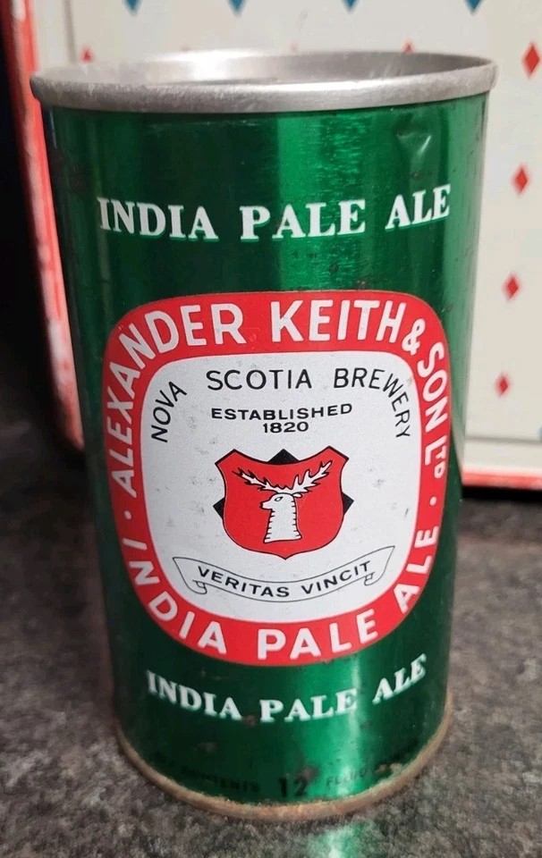 Винтажная индийская пивная банка Alexander Keith's Pale Ale 1960-е ранние KEITH'S  - Изображение 1 из 4