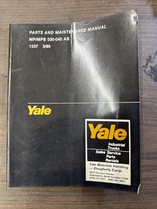 Yale Parts and Maintenance Manual MP/MPB 030-040 - Picture 1 of 1