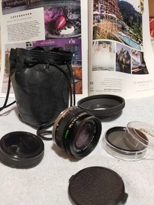 🏹 OLYMPUS OM ZUIKO AUTO-W 28/2,8 💯% Clean Caps POLARFILTER, Tasche, Haube ! 🎯 - Bild 1 von 18
