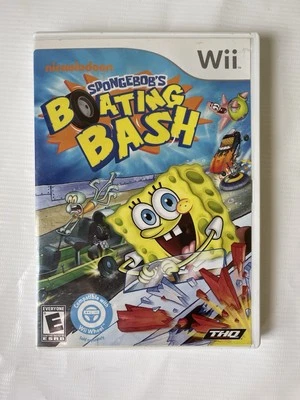 SpongeBob's Boating Bash Nintendo Wii, 2010 Complete, Manual, Tested - Image 1 of 4