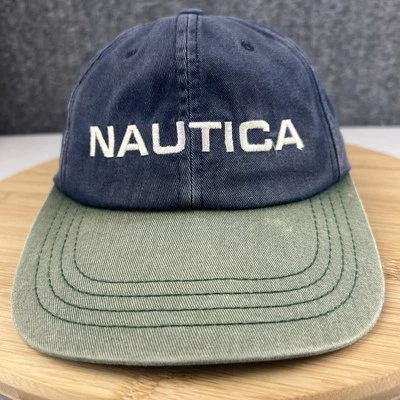 Gorra Nautica Vintage Años 90 Gorra Correa Ajustable Azul Bordada Hecha en EE. UU. Foto 1 de 4