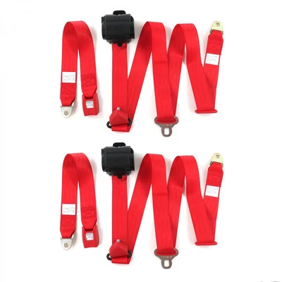 Dodge C Truck 1954-1960 estándar 3pt rojo retráctil canastilla cinturón de seguridad kit - 2 Be Foto 1 de 2