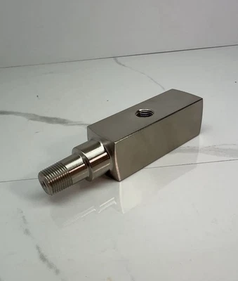 Hydraulic Pump Gauge Adapter 10,000 PSI 3/8” RS- GA3 1/4” Gauge Port CF3814 BVA - Image 1 of 4