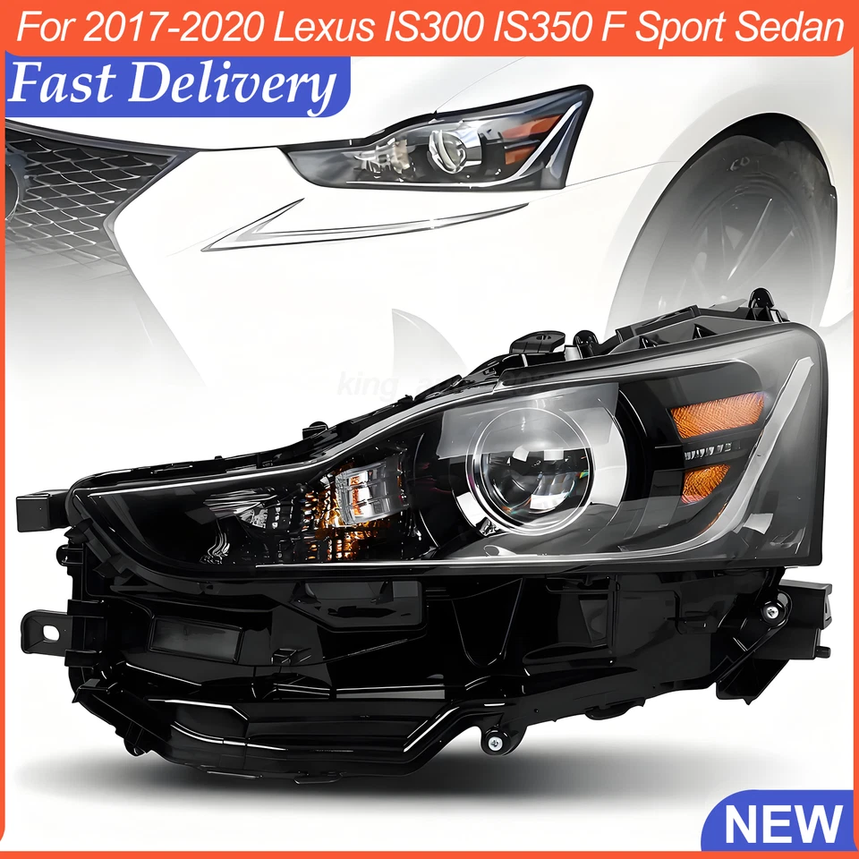 LED Headlamp Headlight Driver Side Fit 2017-2020 Lexus IS300 IS350 F Sport Sedan Foto 1 de 4