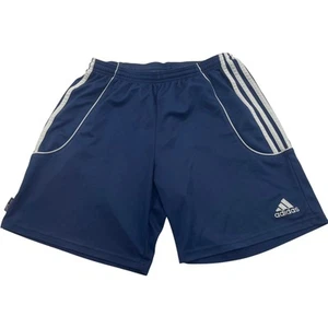 ADIDAS CLIMALITE Sports Shorts Blue 3-Stripes Logo Mens UK 38 - Picture 1 of 7