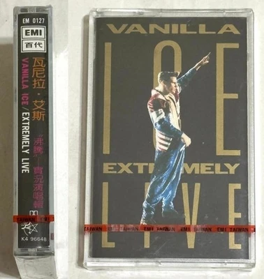 Vanilla Ice 1991 Extremely Live Taiwan Edition Cassette Tape Album Sealed - Image 1 of 4