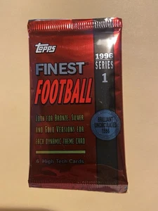 One 1996 Topps Finest Football Series 1 Factory Sealed Pack  - Picture 1 of 2