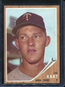 1962 Topps Baseball # 21 Jim Kaat (NM) Near Mint - Picture 1 of 2