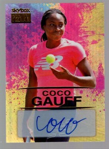 2021 Coco Gauff Metal Universe Champions Skybox Premium 97-98 Retro Auto Rubies
